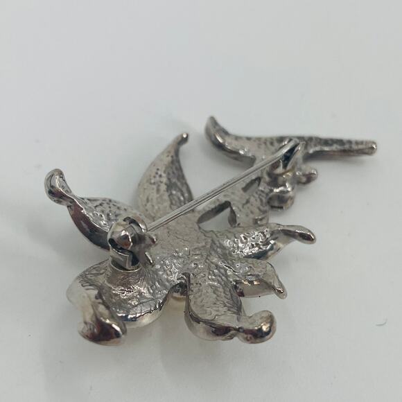 Diamond Flower brooch - Picture 5 of 6